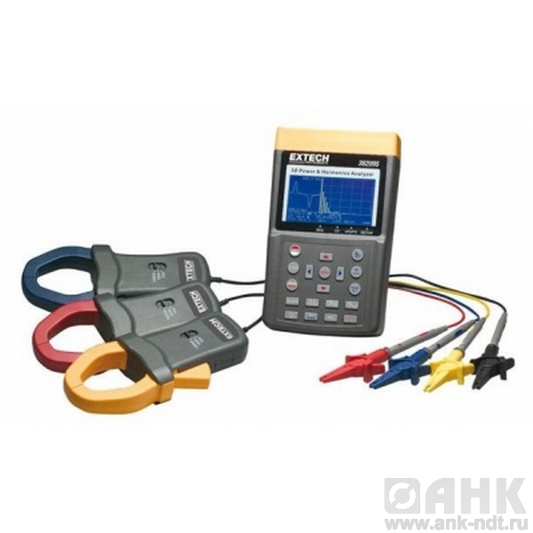 3-х фазный анализатор мощности и гармоник на 1000А (3000A) Extech 382096