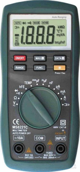 MS8221C — цифровой мультиметр