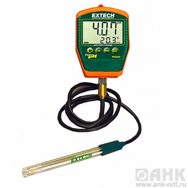 Водонепроницаемый наладонный рН/метр Extech PH220-C