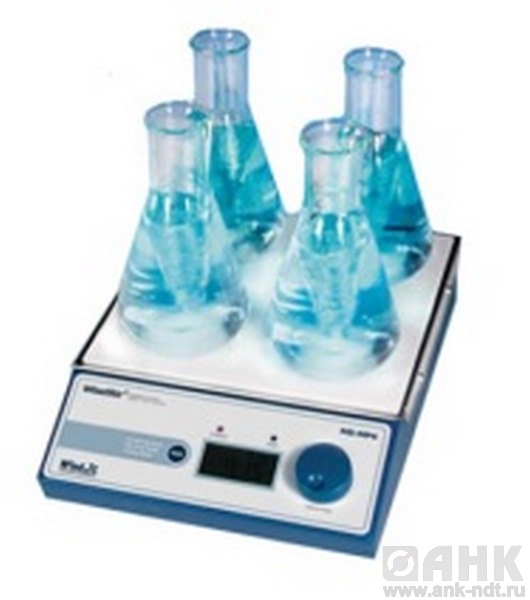 Магнитная мешалка 4-х местная без подогрева MS-МР4 цифровая (80-1200 об/мин)