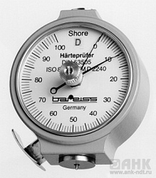 Bareiss HP твердомер (дюрометр) Шора любого типа: B, C, D0, E, A0, 00, 000, 000 S с аналоговым индикатором