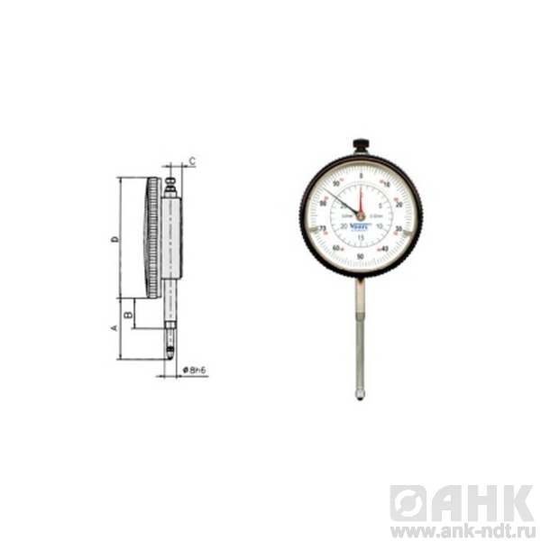 Индикатор Vogel для больших измерений с сертификатом