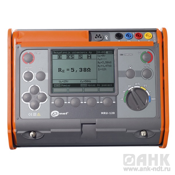 Измеритель сопротивления заземления MRU-120