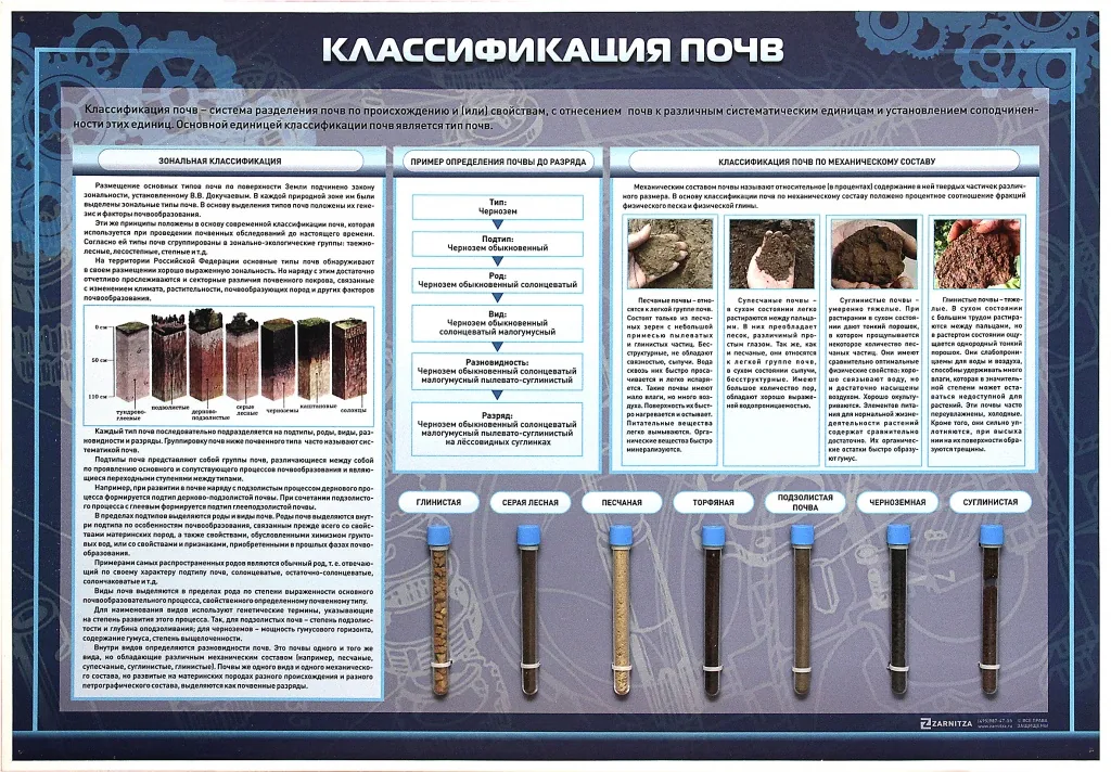 Стенд Зарница классификация почв