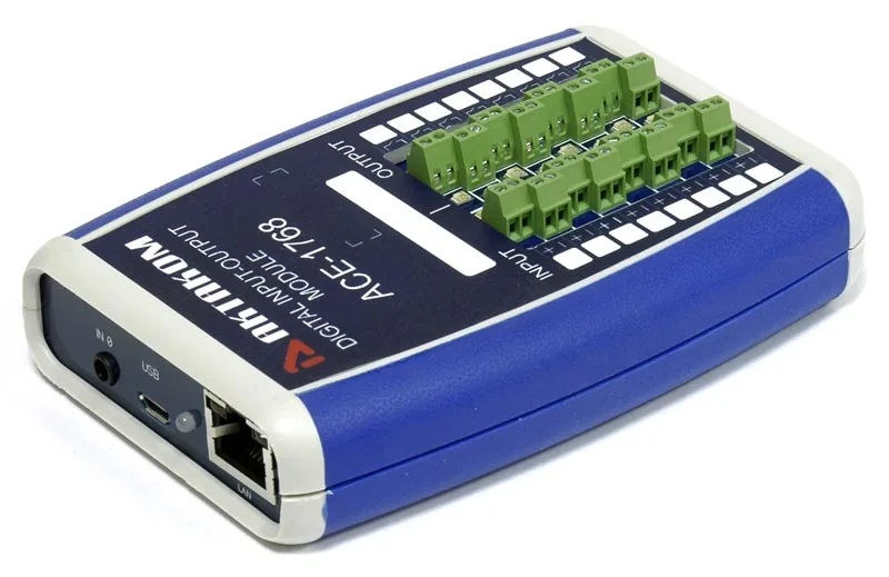 Модуль дискретного ввода-вывода 8-канальный АКТАКОМ АСЕ-1768 USB/LAN