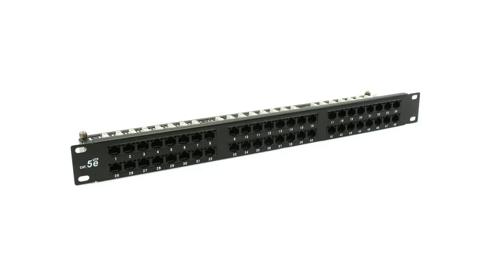 Патч-панель QTECH QPP-48RM-C5EUTP-8P8C-IDC-1U