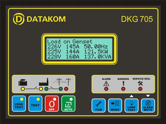 Блок с параллельным подключением к сети DATAKOM DKG-705 AMF с J1939